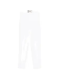 Брюки с завышенной талией Elisabetta Franchi, белый