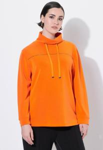 Толстовка Ulla Popken AVEC PIERRES FANTAISIE COLLECTION CLASSIC COL MONTANT, Clementine/Orange