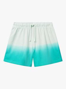 Детские хлопковые шорты с кулиской Benetton, Teal Green