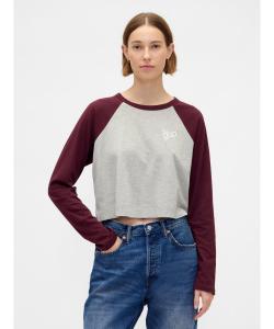 (W) Укороченная футболка свободного кроя с логотипом GAP