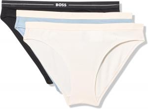 BOSS Женские трусы с логотипом, 3 шт, Navy/Off White/Forever Blue