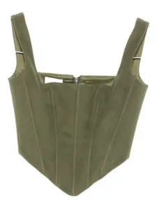 Кашемировый корсет Vestiaire d'un Oiseau Libre, зеленый