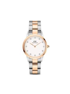 Наручные часы Iconic Link Lumine 28 мм Daniel Wellington, серебристый