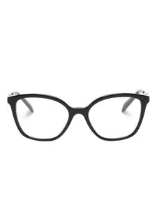 Prada Eyewear очки в оправе 'кошачий глаз', черный