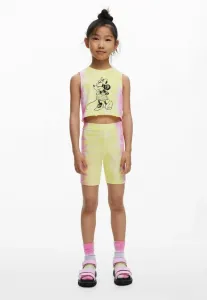 Шорты с эффектом тай-дай Desigual, Yellow