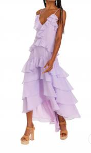 Платье макси Cassidy в сиреневом цвете ALLISON NEW YORK