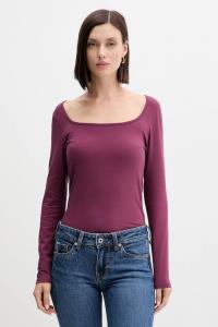 Лонгслив United Colors Of Benetton, фиолетовый