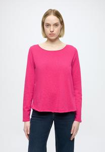 Топ Marc O'Polo DENIM T-SHIRT, LSL, RAW CUT DETAILS, Fresh Fuchsia/Pink