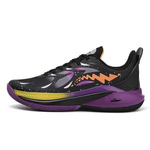 Kuding Баскетбольные кроссовки с низкой амортизацией, унисекс, черные, фиолетовые