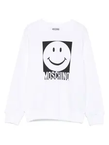 Толстовка с узором Moschino Kids, белый