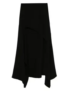 Юбка асимметричного кроя Mugler, черный