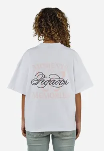 Футболка nivelles большого размера с принтом Pegador, White