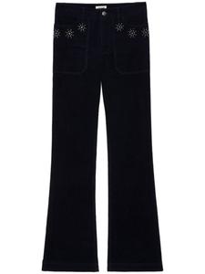 Zadig&Voltaire вельветовые брюки Pista, синий