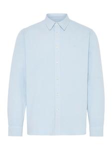 Рубашка на пуговицах классического кроя Kronstadt  KSElon, светло-голубой