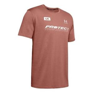 Футболка men's graphics training sports red Under Armour, красный