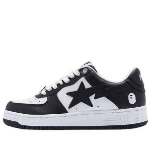 Кроссовки bape sta leather 'black' A Bathing Ape, черный