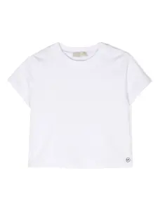 Плиссированная футболка Michael Kors Kids, белый