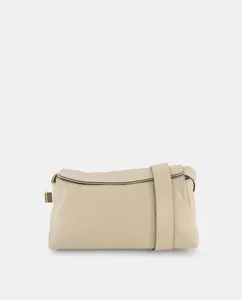 Кожаная сумка-бандо с регулируемой ручкой Latouche, цвет Visón claro