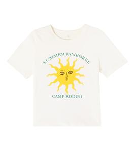 Футболка из хлопка с принтом Mini Rodini, Offwhite