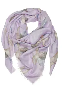 COLLEZIONE ALESSANDRO Шарф XXL "Амур", формата XXL с ангелочками-стрелками Купидона, цвет Flieder