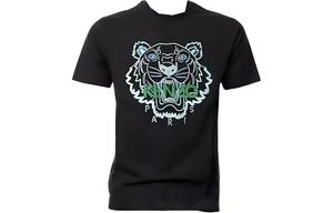 Футболка мужская Kenzo, черный / белый / зеленый