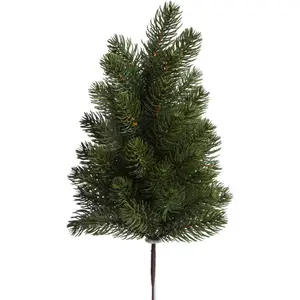 Искусственная ветка Botanic-Haus «Елка на проволочном стволе», зеленый