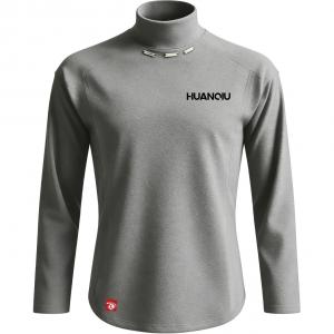 Свитшот Unisex Half Turtleneck Moderate Regular HUANQIU, темно-heather серый