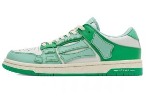 Кроссовки женские Amiri Skel Top Low, зеленый / кремовый