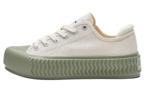 Кеды унисекс низкие бежево-зеленые Excelsior