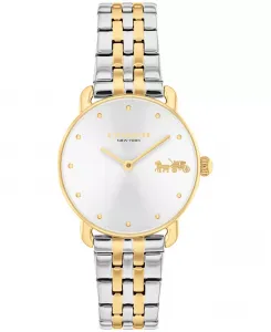 Женские часы Elliot с двухцветным браслетом из нержавеющей стали, 28мм Coach