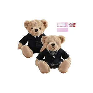 Милый плюшевый мишка в стиле preppy с функцией переодевания, высота 25 см AOLETU