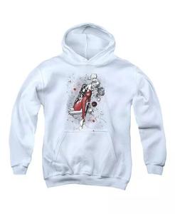 Толстовка с капюшоном Boys of America Youth Harley Sketch Pull Over Justice League, белый