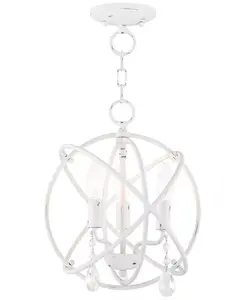 Подвесной светильник Aria 3 light 12" Livex, white