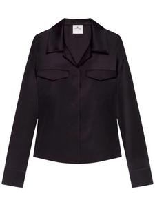 Сатиновая рубашка Courrèges, черный