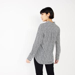 Женская рубашка на пуговицах с драпировкой Nine West Nine West, черный