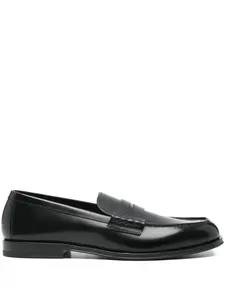 Лоферы из кожи с перемычкой Henderson Baracco, черный