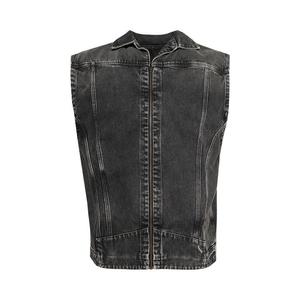 Куртка Martine Rose Denim Gilet, Black Vintage Wash