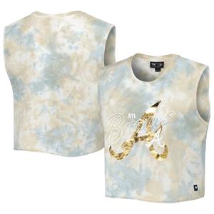 Женская белая майка с мышечным принтом The Wild Collective Atlanta Braves