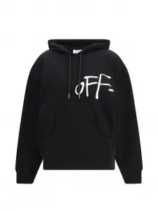 Худи с логотипом Off-White, черный
