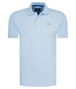 Поло La Martina Eduardo Slim Fit, голубой