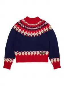 Джемпер вязки интарсия DSQUARED2 KIDS, синий