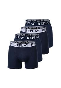 Мужские боксеры, 4 шт в упаковке, хлопок стрейч REPLAY, цвет Dunkelblau/wei_