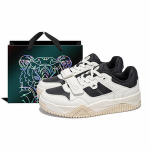 Kappa Антискользящие износостойкие низкие скейтерские кроссовки унисекс - классический белый/черный (в сумке для покупок), цвет Classic White/Black (Shopping Bag)