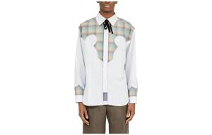 Рубашка унисекс синяя Maison Margiela, синий