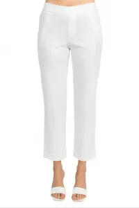 Брюки из крепа средней посадки, зауженного кроя, с карманами, средней ширины талии, длиной до щиколотки Truedames