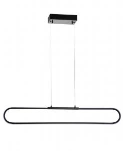 Подвесной светильник Ned 39 дюймов, металлический, с регулируемой яркостью, встроенным светодиодом Jonathan Y, черный