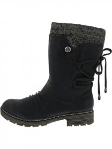 Rieker Черные ботинки