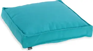 Подушка для сиденья HOCK Classic Uni Outdoor - 50x50x5 см. Подушка для стула для улицы - водонепроницаемая, бирюзового цвета.