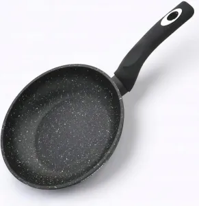 Гранитная сковорода 20 см с сотовой структурой, индукционная газовая, 1,0 л, высота 4,5 Masterpan