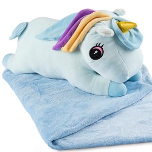 Мягкая мягкая подушка-талисман + одеяло с единорогом Piccolo